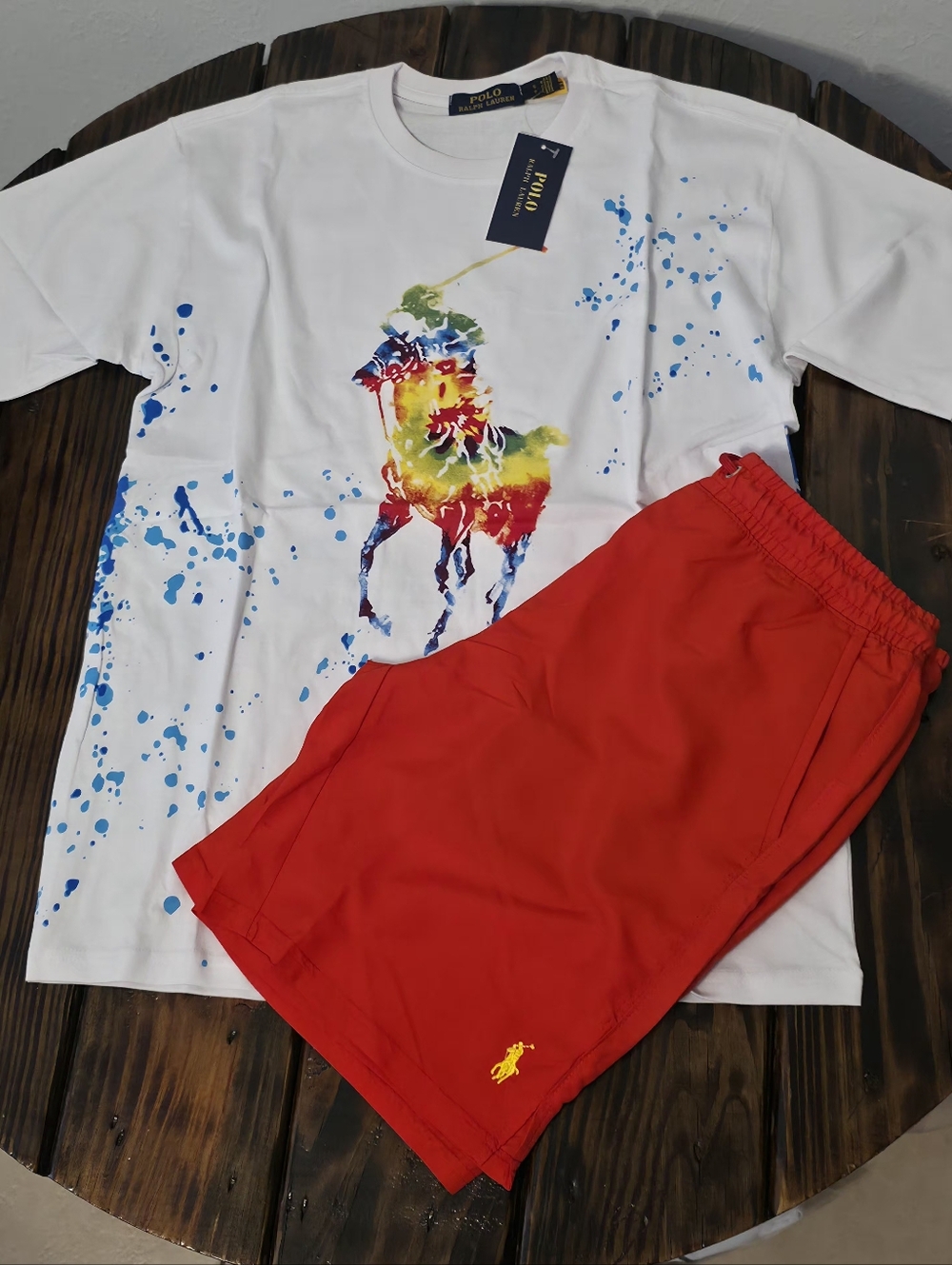 Polo Ralph Lauren Red Men's Swim Trunks